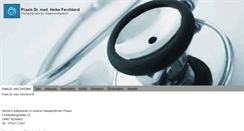 Desktop Screenshot of praxis-dr-ferchland.de