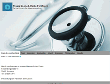 Tablet Screenshot of praxis-dr-ferchland.de
